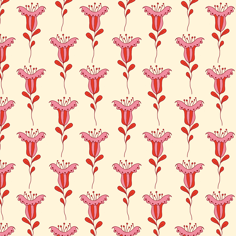Whimsical-Folk-Flower-Pink-and-Red