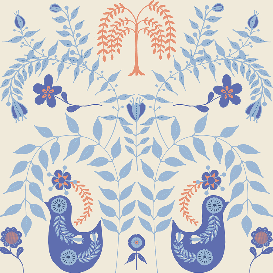 Folk-Art-Cat-Design